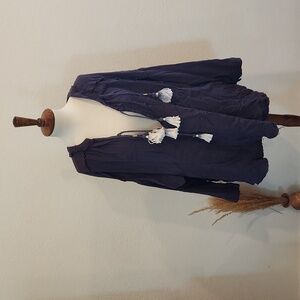 Free People Oversized Tassle Peasant Tunic